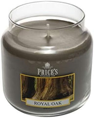 Price's - Royal Oak Medium Jar Candle - Sweet, Delicious, Quality Fragrance - Long Lasting Scent - Up to 90 Hour Burn Time [Energy Class A]