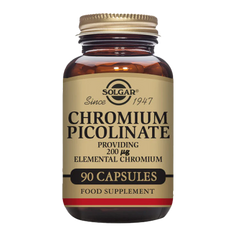 Solgar -Chromium Picolinate 200 mcg Vegetable Capsules - Pack of 90