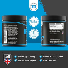 Nutravita Creatine Monohydrate Powder 5000mg - 500g After/Pre Workout Powder - for Recovery & Physical Performance - Men & Women Exercise Supplement - Vegan - 100 Servings - Unflavoured