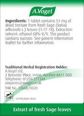 A.Vogel Menoforce Sage Tablets | Menopause Supplements for Women | for Menopause Hot Flushes and Night Sweats | One-a-Day | 30 Tablets