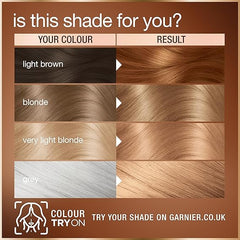 Garnier Good Permanent Hair Dye Replen Kit, 7.0 Almond Creme Dark Blonde, Up To 100% Grey Coverage, 8 Weeks Long-Lasting Colour, No-Drip Application