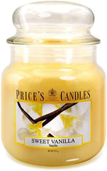 Price's - Sweet Vanilla Medium Jar Candle - Sweet, Delicious, Quality Fragrance - Long Lasting Scent - Up to 90 Hour Burn Time - Ideal for All Occasions