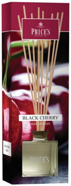 Price's - Black Cherry Reed Diffuser - 100ml - Sweet, Delicious, Quality Fragrance - Long Lasting Scent