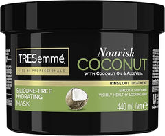 TRESemmé Nourish Coconut Hydrating Mask rinse-out hair treatment with Coconut Oil & Aloe Vera for smooth, shiny, healthy-looking hair 440 ml