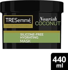 TRESemmé Nourish Coconut Hydrating Mask rinse-out hair treatment with Coconut Oil & Aloe Vera for smooth, shiny, healthy-looking hair 440 ml