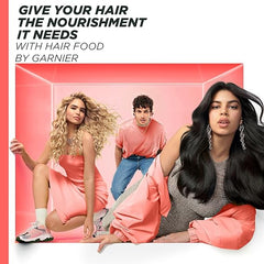 Garnier Hair Food 3-In-1 Fine Hair Treatment Mask, 4x More Plumped Hair, For Fine Hair, No Silicones, Vegan Formula, Watermelon, Ultimate Blends, 400ml (Packaging may vary)