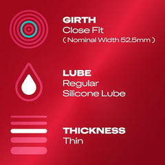 Durex Thin Feel Close Fit Condoms 12pk