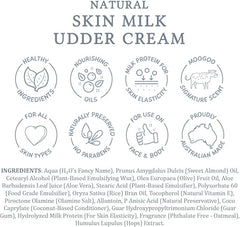 MooGoo Natural Skin Milk Udder Cream 120g - Non-Comedogenic, Lightweight & Calming Lotion for Face, Hands & Body. For Women & Men with Sensitive, Itchy or Damaged Skin.