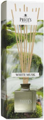 Price's Candles Glass 8 Stick Diffuser - Various Fragrances - 100ml - Permanent Fino 4 Week - Reality Brand Made in Italy