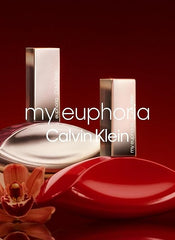 CALVIN KLEIN My Euphoria - Eau de Parfum for Women - Amber Floral Fragrance with Notes of Blackcurrant Buds Essence, Orchid Flambé Accord and Cypriol Essence - High Longevity - 100ml