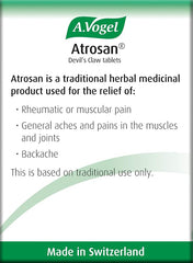A.Vogel Atrosan Devil’s Claw Tablets | Back & Muscle Pain Relief | 30 Devil’s Claw Tablets
