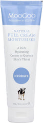 MooGoo Natural Full Cream Moisturizer - Ultra-Hydrating Repair for Dry, Itchy, Sensitive Skin - Cruelty Free Mens and Womens Moisturizing for Face and Body - 120g