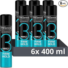 TRESemmé Firm Hold Hairspray 24-hour frizz control for a lightweight finish 6x 400 ml