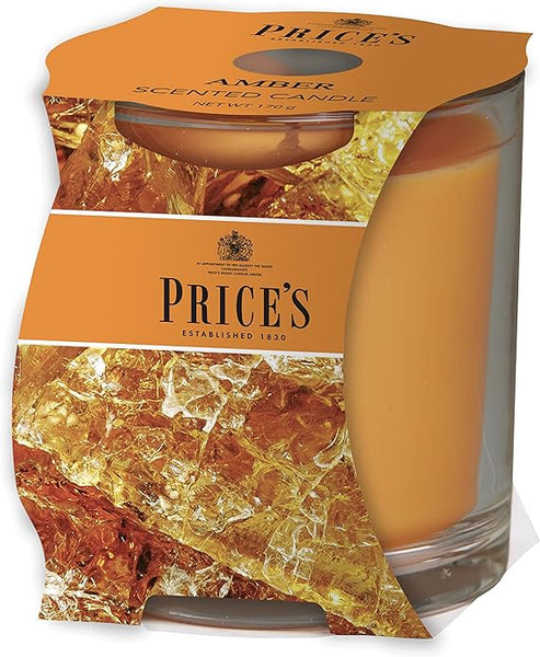 Price's - Amber Jar Candle - Delicate, Sweet, Oriental Fragrance - Long Lasting Scent - Up to 45 Hour Burn Time [Energy Class A]
