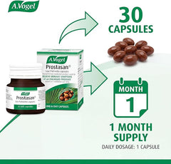 A.Vogel Prostasan Saw Palmetto Capsules for Men with Enlarged Prostate Symptoms | Frequent Urination & Weak Flow Relief | 1-a-Day | 30 Capsules