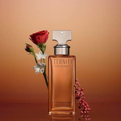 CALVIN KLEIN Eternity - Eau de Parfum Intense for Women - Floral Spicy Fragrance with Notes of Turkish Rose Absolute, Sichuan Pepper and Jasmine Absolute Sambac - High Longevity