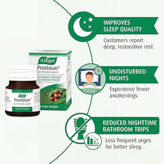 A.Vogel Prostasan Saw Palmetto Capsules for Men with Enlarged Prostate Symptoms | Frequent Urination & Weak Flow Relief | 1-a-Day | 30 Capsules