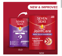 Seven Seas JointCare Max, With High-Strength Glucosamine plus Omega-3, Collagen, Vitamins C and D, Food Supplements, 30-Day Pack