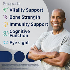 Centrum Advance 50+ Multivitamin Tablets for Men and Women, Vitamins with 24 Essential Nutrients, including Vitamin C, D, and Zinc, 100 ct (Packaging and Tablet colour may vary slightly)