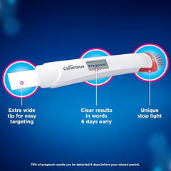 Clearblue Early Detection Pregnancy Test – Digital Ultra Early (10 MIU/ml), No Test Can Tell You Sooner – 1 Digital Test, Packaging May Vary