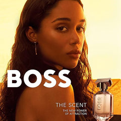HUGO BOSS The Scent - Eau de Parfum for Her - Fragrance Fragrance with Notes of Honeyed Peach, Osmanthus Flower, Roasted Cocoa - High Longevity - 50ml