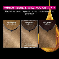 Garnier Olia Permanent Hair Dye, No Ammonia, Full Grey Coverage, Long-lasting Colour & Shine, Vegan Formula, Colour: 7.13 Beige Dark Blonde, 230g