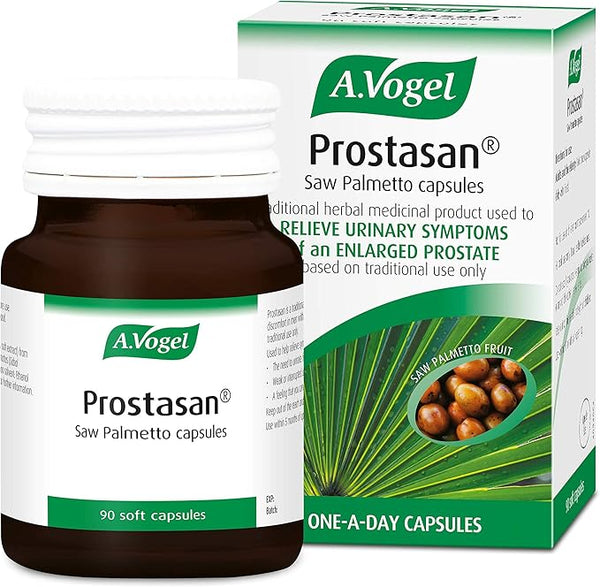 A.Vogel Saw Palmetto Capsules | A.Vogel Prostasan® | Relieve Urinary Discomfort in Men with BPH | Frequent Urination | Weak Flow | 3 Months Supply | 90 Capsules