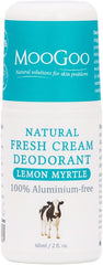 MooGoo - Natural Deodorant - A non-irritating mens and womens deodorant - Convenient roll-on - Aluminum free, non-aerosol, non-stinging formula for all skin types including very sensitive skin