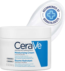 CeraVe Moisturising Cream Pot with 3 Essential Ceramides and Hyaluronic Acid for Dry to Very Dry Skin 340g