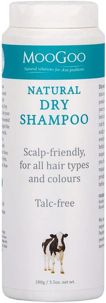 MooGoo Dry Shampoo - A waterless cleanser for all hair types, lengths & colors - Best non-aerosol dry shampoo powder - vegan, cruelty-free, and talc-free formula for cleaning, refreshing & volumizing