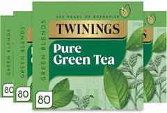 Twinings Pure Green Tea 320 Tea Bags (Multipack of 4 x 80 Tea Bags)