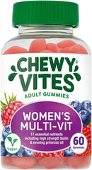Chewy Vites Women Multivitamin 60 Gummy Vitamins 17 Essential Nutrients Especially for Women Real Fruit Juice Vegan
