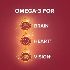 Seven Seas Omega-3 & Multivitamins Woman, With Biotin and Iron, 30-Day Duo Pack, 30 Omega-3 Capsules and 30 Multivitamin Tablets