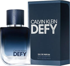 CALVIN KLEIN Defy - Eau de Parfum for Men - Woody & Leathery Fragrance with Notes of Mandarin Oil, Leather Accord and Vetiver - Medium Longevity