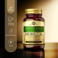 Solgar -Earth Source Food Fermented Koji Iron 27 mg - Pack of 30