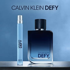 CALVIN KLEIN Defy - Eau de Parfum for Men - Woody & Leathery Fragrance with Notes of Mandarin Oil, Leather Accord and Vetiver - Medium Longevity
