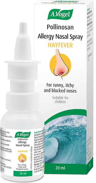 A.Vogel Pollinosan Allergy Hayfever Nasal Spray | Runny, Itchy & Blocked Noses | 220 Sprays per Bottle | Preservative-Free | Suitable for Children | 20ml