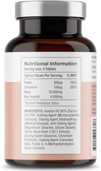Free Soul Myo-Inositol Ultra Supplement | 4,000mg Myo-Inositol, 200ug Folate, 100ug Chromium Plus 10,000mg Maca for Women | Supplements for Women | Vegan & Gluten-Free | 120 Tablets
