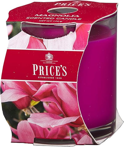 Price's - Magnolia Jar Candle - Sweet, Unique, Quality Fragrance - Long Lasting Scent - Up to 45 Hour Burn Time [Energy Class A]