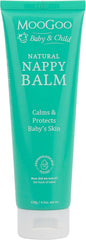 MooGoo Nappy Balm - A naturally gentle diaper cream for sensitive baby skin - Soothing cream with shea butter, zinc & jojoba oil - Barrier cream to soothe & help prevent irritation