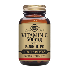 Solgar -Vitamin C 500 mg with Rose Hips Tablets - Pack of 100