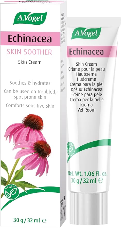 A.Vogel Echinacea Cream | Daily Face Moisturiser | Suitable for Women & Men with Sensitive, Troubled or Spot-prone Skin | 30g