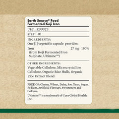 Solgar -Earth Source Food Fermented Koji Iron 27 mg - Pack of 30