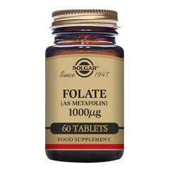 Solgar-Folate (as Metafolin) 1000 mcg Tablets - Pack of 60