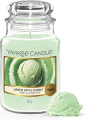 Yankee Candle Scented Candle | Green Apple Sorbet Large Jar | Long Burning Candles: up to 150 Hours | Perfect Gifts for Women