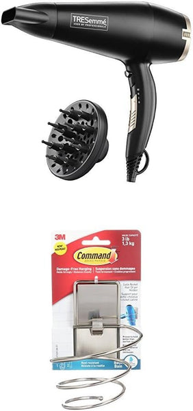 TRESemme 5543U Salon Professional Diffuser Dryer With Command Holder