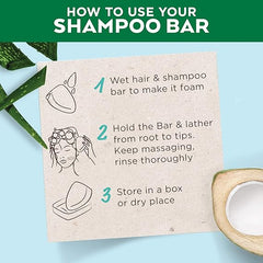 Garnier Ultimate Blends Coconut Hydrating Shampoo Bar with Aloe Vera for Normal Hair, 60 g (Pack of 2)