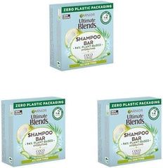 Garnier Ultimate Blends Coconut Hydrating Shampoo Bar with Aloe Vera for Normal Hair, 60 g (Pack of 3)