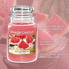 Yankee Candle Scented Candle | Juicy Watermelon Large Jar | Long Burning Candles: up to 150 Hours | Perfect Gifts for Women