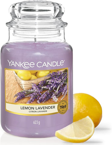 Yankee Candle Scented Candle | Lemon Lavender Large Jar | Long Burning Candles: up to 150 Hours | Perfect Gifts for Women